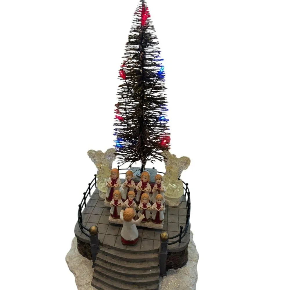 Winter Valley Animated Choir & Tree Christmas Decoration With Lights & Motion